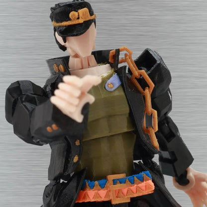 JoJo’s Bizarre Adventure | Jotaro Kujo & Star Platinum | Anime | 3D Printed Figure Set
