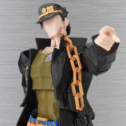 JoJo’s Bizarre Adventure | Jotaro Kujo & Star Platinum | Anime | 3D Printed Figure Set