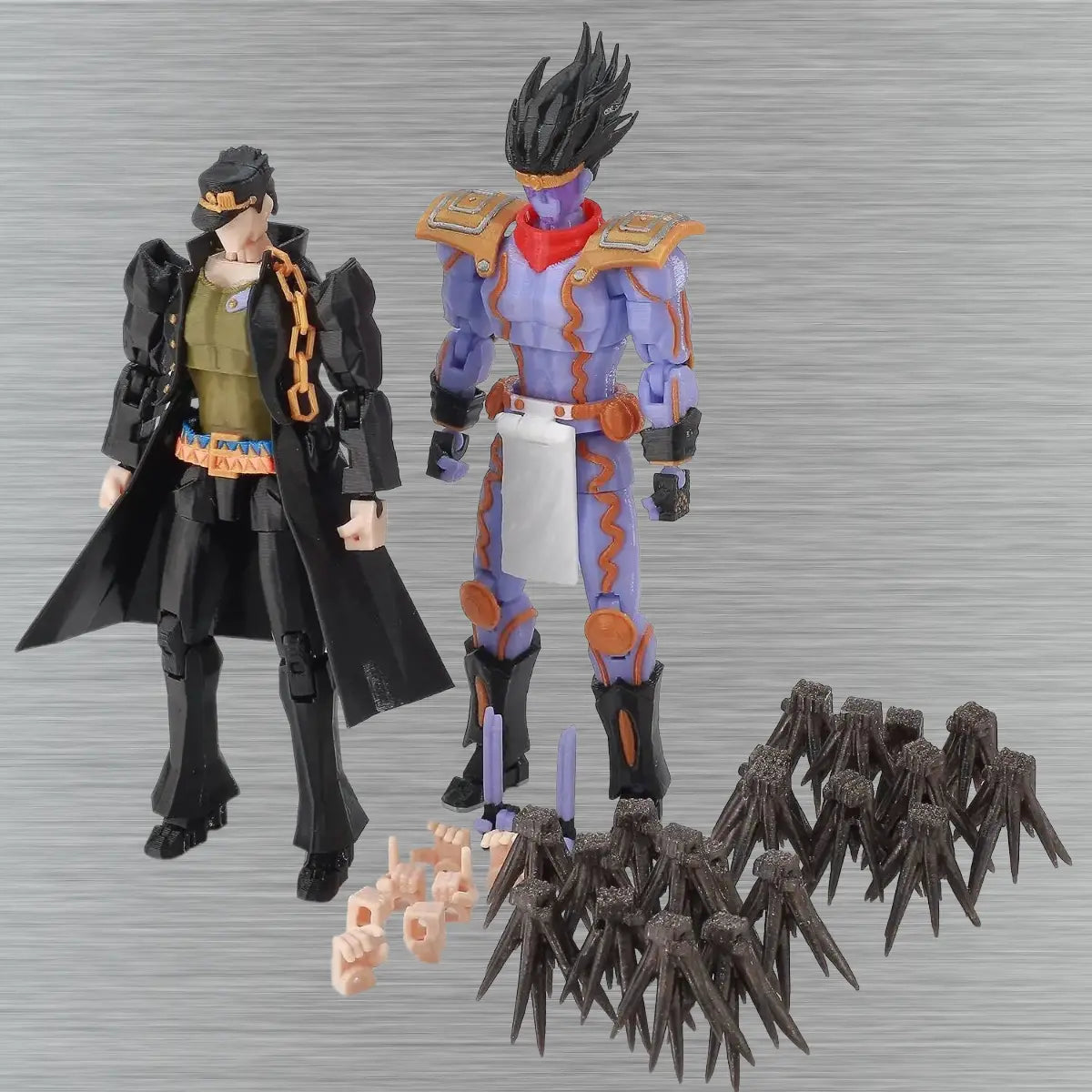 JoJo’s Bizarre Adventure | Jotaro Kujo & Star Platinum | Anime | 3D Printed Figure Set