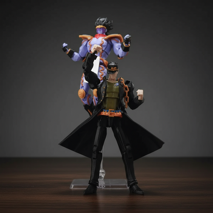JoJo’s Bizarre Adventure | Jotaro Kujo & Star Platinum | Anime | 3D Printed Figure Set