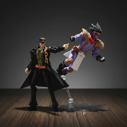 JoJo’s Bizarre Adventure | Jotaro Kujo & Star Platinum | Anime | 3D Printed Figure Set