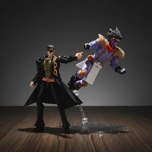 JoJo’s Bizarre Adventure | Jotaro Kujo & Star Platinum | Anime | 3D Printed Figure Set