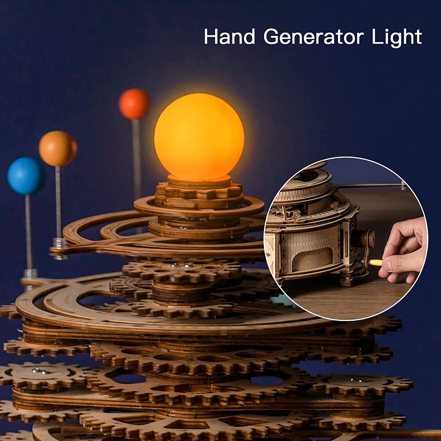 Robotime | ROKR | Curious Discovery | Solar System Planetary Orbits | Hobby Kits & DIY Collectibles | 3D Assemble Kits