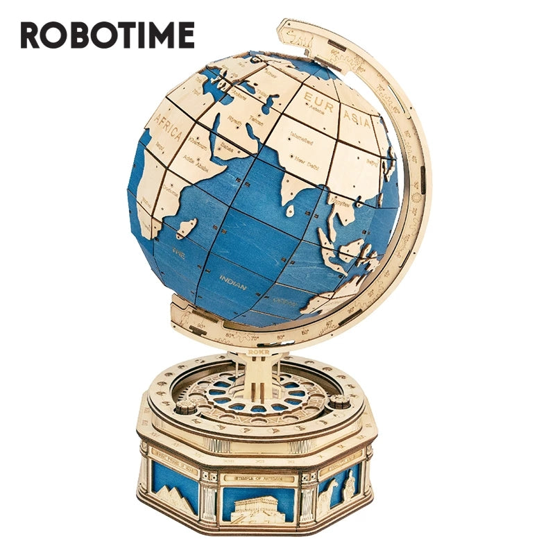 Robotime | ROKR | Globe Earth | Hobby Kits & DIY Collectibles | 3D Assemble Kits