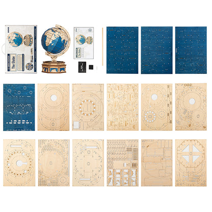 Robotime | ROKR | Globe Earth | Hobby Kits & DIY Collectibles | 3D Assemble Kits