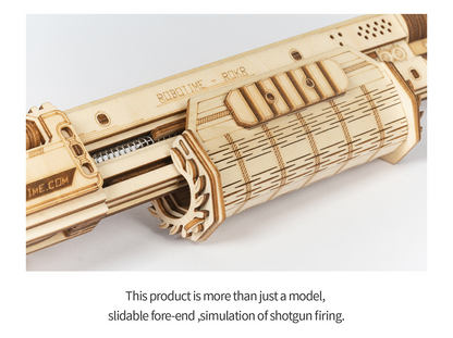 Robotime | ROKR | Justice Guard | Terminator M870 | Hobby Kits & DIY Collectibles | 3D Assemble Kits