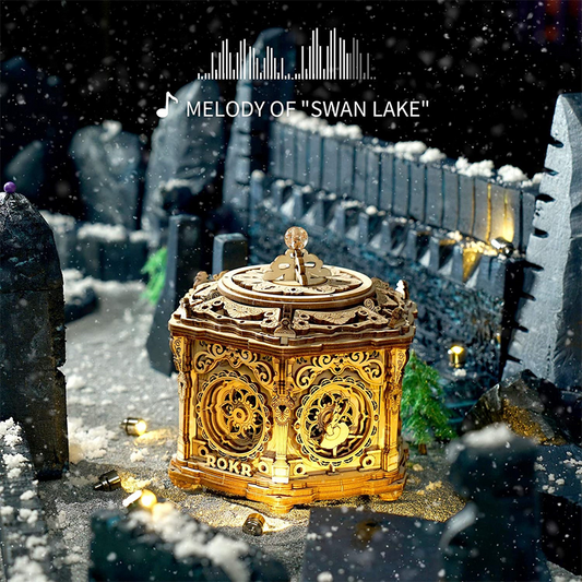 Robotime | ROKR | Mechanical Music Box | Secret Garden Music Box | Hobby Kits & DIY Collectibles | 3D Assemble Kits
