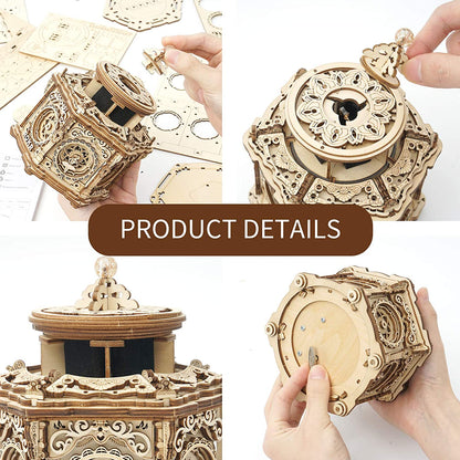 Robotime | ROKR | Mechanical Music Box | Secret Garden Music Box | Hobby Kits & DIY Collectibles | 3D Assemble Kits
