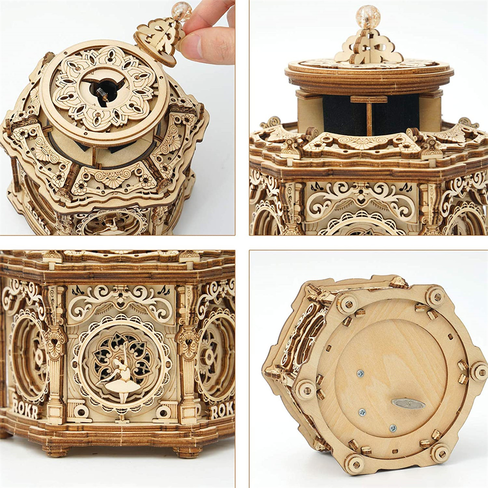 Robotime | ROKR | Mechanical Music Box | Secret Garden Music Box | Hobby Kits & DIY Collectibles | 3D Assemble Kits