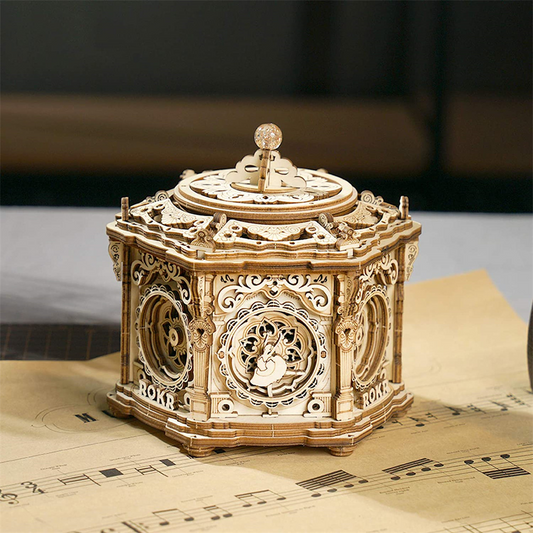 Robotime | ROKR | Mechanical Music Box | Secret Garden Music Box | Hobby Kits & DIY Collectibles | 3D Assemble Kits