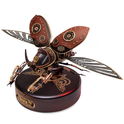 Robotime | ROKR | Rhinoceros Beetle | Hobby Kits & DIY Collectibles | 3D Assemble Kits