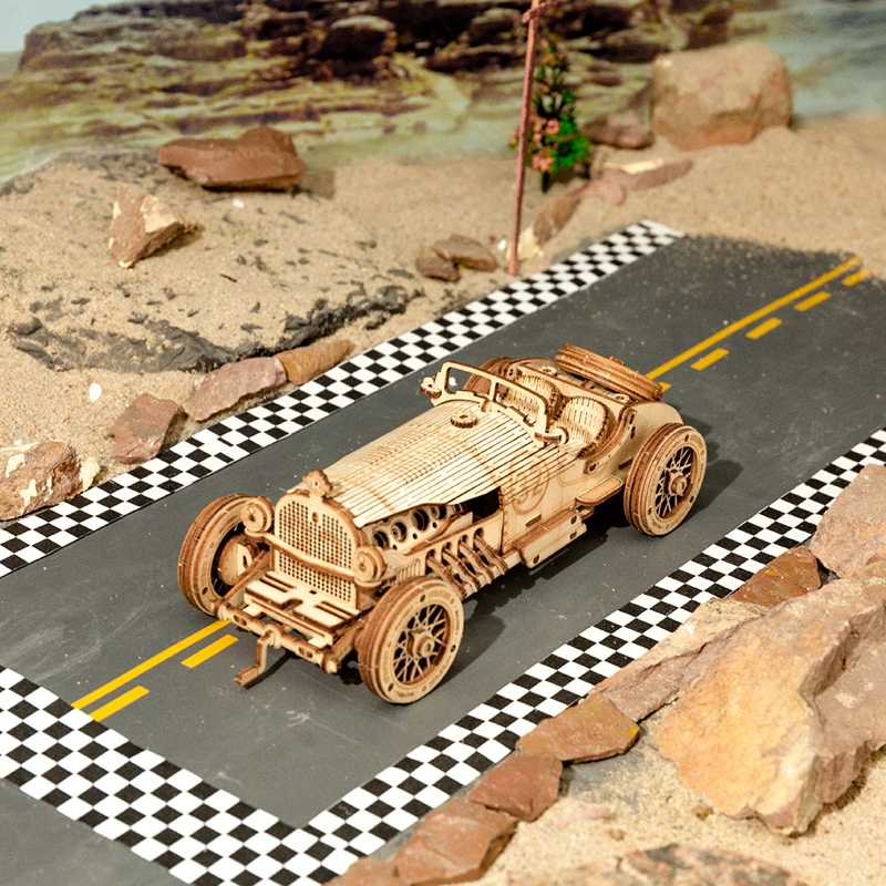 Robotime | ROKR | Scale Model Vehicle Army Jeep | Hobby Kits & DIY Collectibles | 3D Assemble Kits