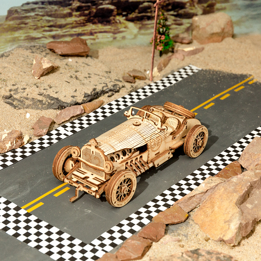 Robotime | ROKR | Scale Model Vehicle Army Jeep | Hobby Kits & DIY Collectibles | 3D Assemble Kits