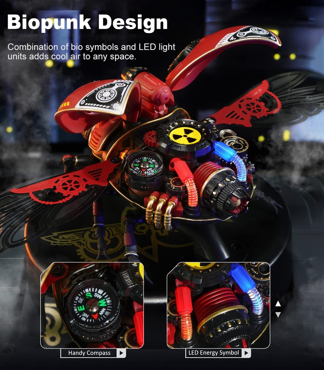 Robotime | ROKR | Scout Beetle | Hobby Kits & DIY Collectibles | 3D Assemble Kits