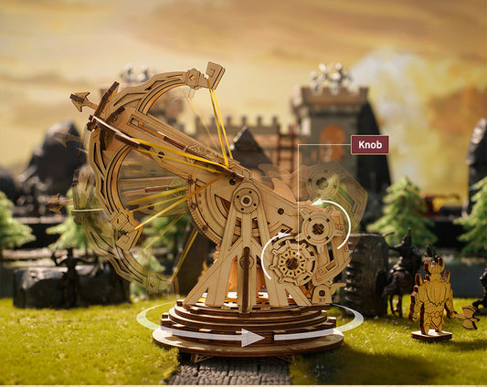 Robotime | ROKR | Siege Heavy Ballista | Hobby Kits & DIY Collectibles | 3D Assemble Kits