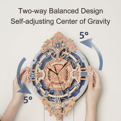 Robotime | ROKR | Time Art | Romantic Notes Wall Clock | Hobby Kits & DIY Collectibles | 3D Assemble Kits