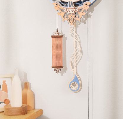 Robotime | ROKR | Time Art | Romantic Notes Wall Clock | Hobby Kits & DIY Collectibles | 3D Assemble Kits