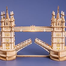 Robotime | ROKR | Tower Bridge | Hobby Kits & DIY Collectibles | 3D Assemble Kits