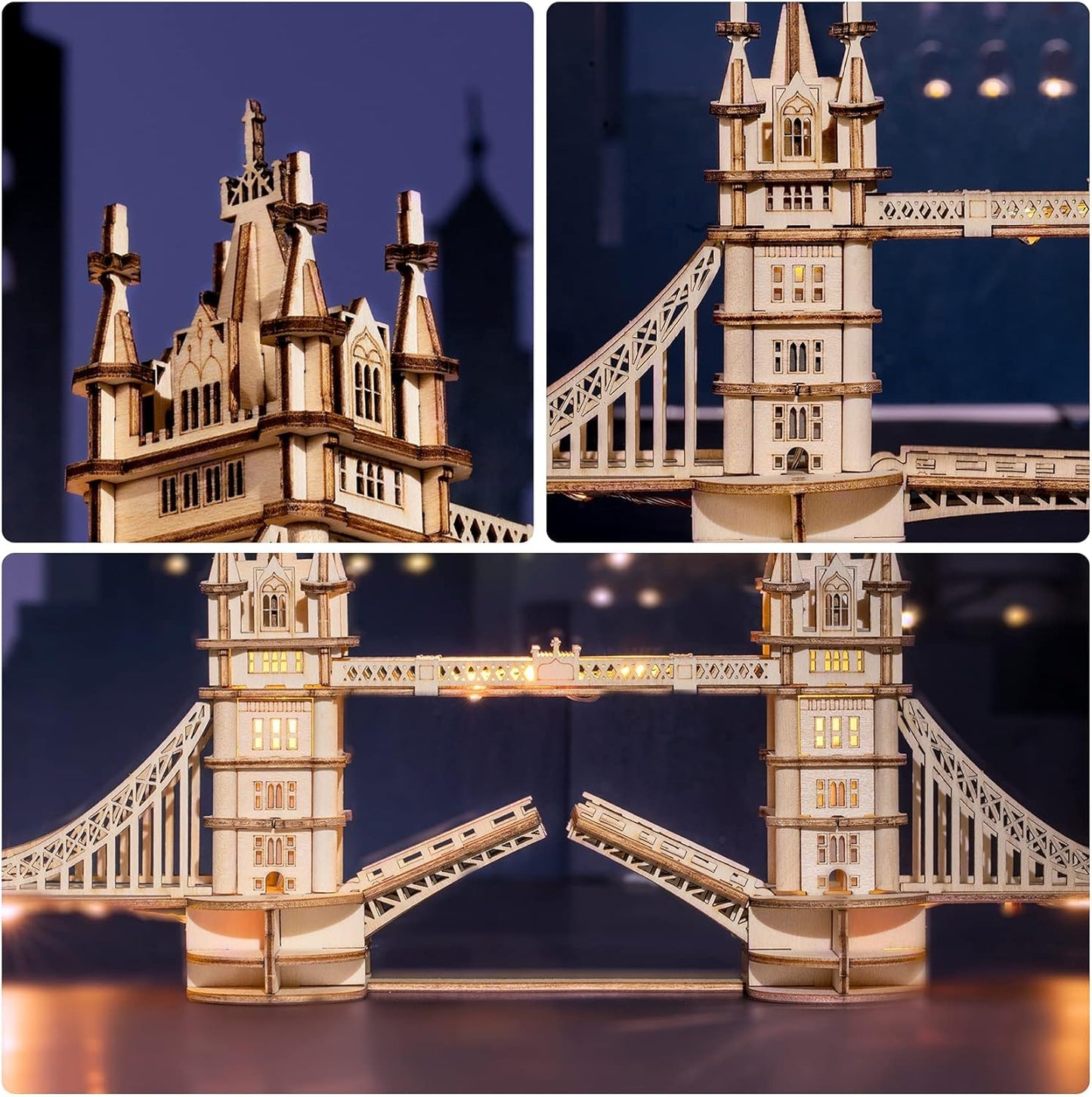 Robotime | ROKR | Tower Bridge | Hobby Kits & DIY Collectibles | 3D Assemble Kits
