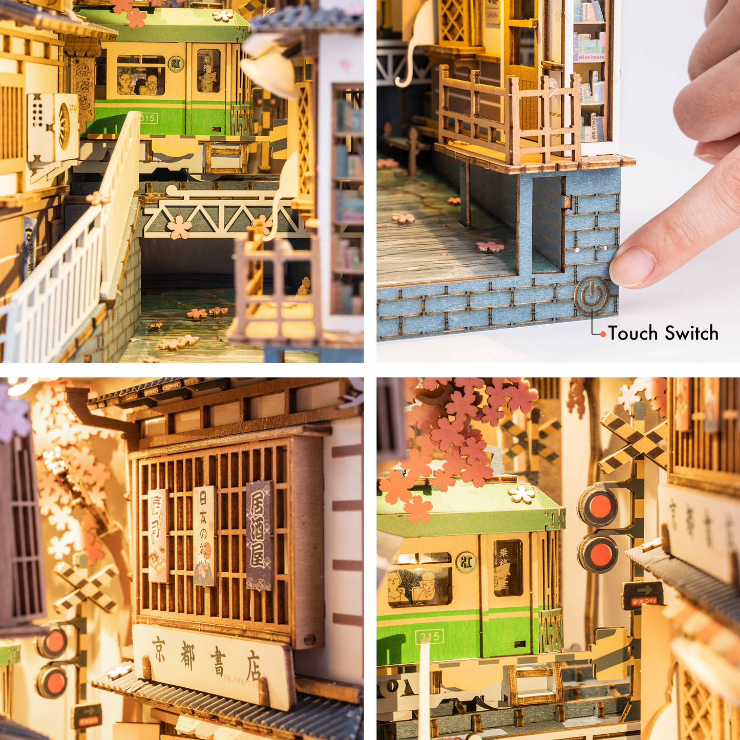 Robotime | Rolife | Book Nooks Series | Sakura Densya | Miniature & DIY Model Kits