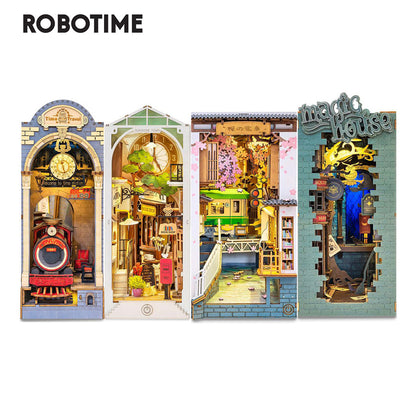 Robotime | Rolife | Book Nooks Series | Sakura Densya | Miniature & DIY Model Kits