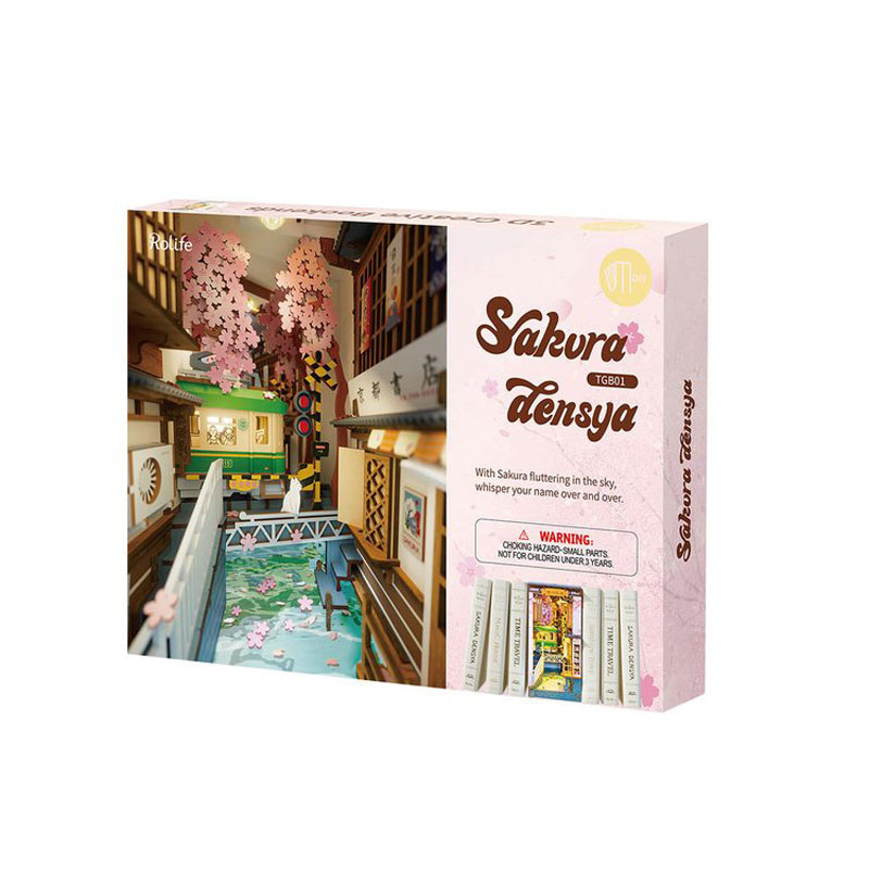 Robotime | Rolife | Book Nooks Series | Sakura Densya | Miniature & DIY Model Kits