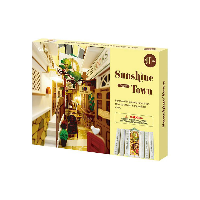 Robotime | Rolife | Book Nooks Series | Sunshine Town | Miniature & DIY Model Kits