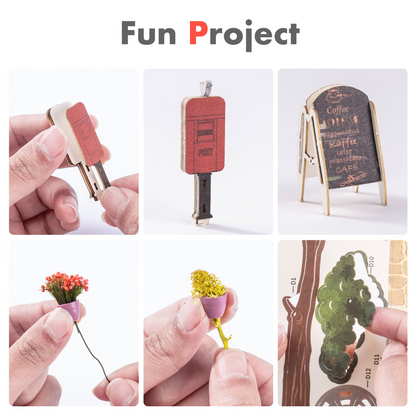 Robotime | Rolife | Book Nooks Series | Sunshine Town | Miniature & DIY Model Kits