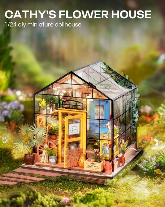 Robotime | Rolife | Cathy's Flower House | Miniature & DIY Model Kits