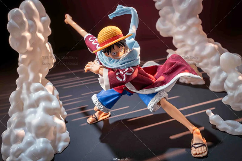 Action figure of a character from a popular anime series on a dark background