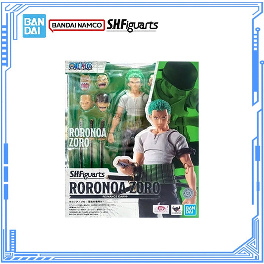 SHFiguarts Roronoa Zoro action figure packaging with Bandai Namco logo