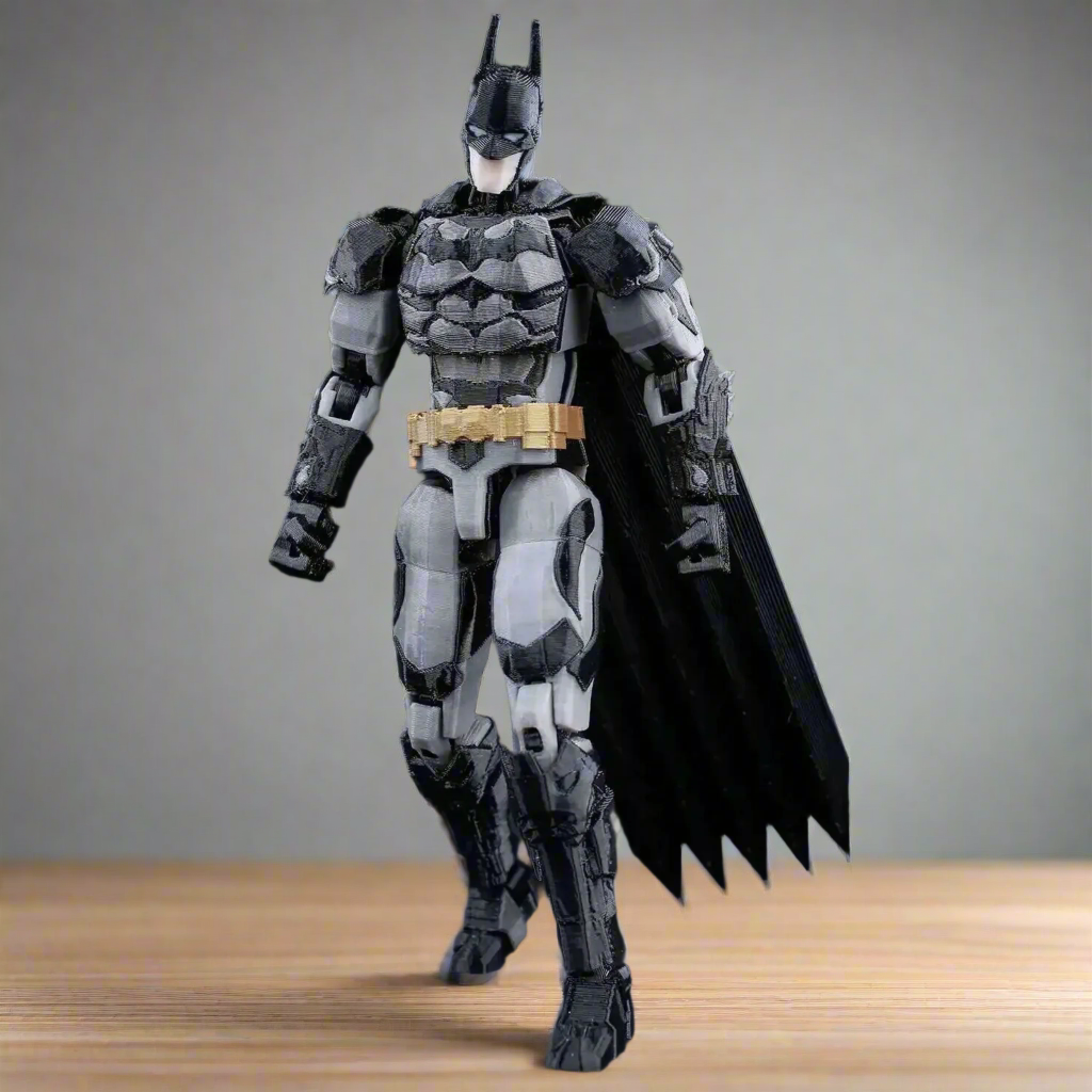 Batman action figure with a dark background
