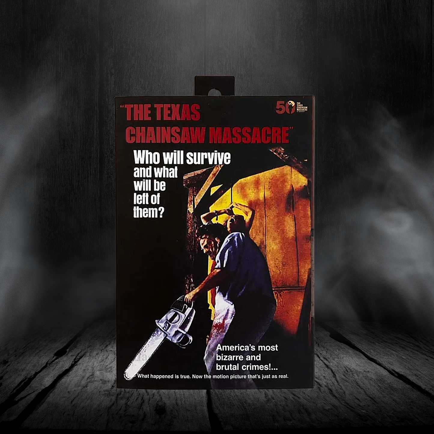 Cover of 'The Texas Chainsaw Massacre' with a dark background