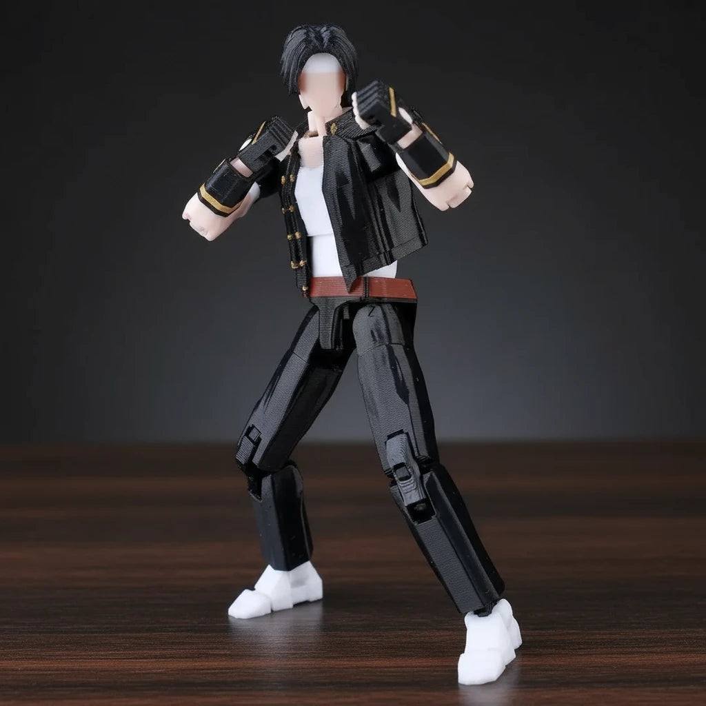 The King of Fighters | Kyo Kusanagi & Iori Yagami | Gaming | 3D Printed Figure Set