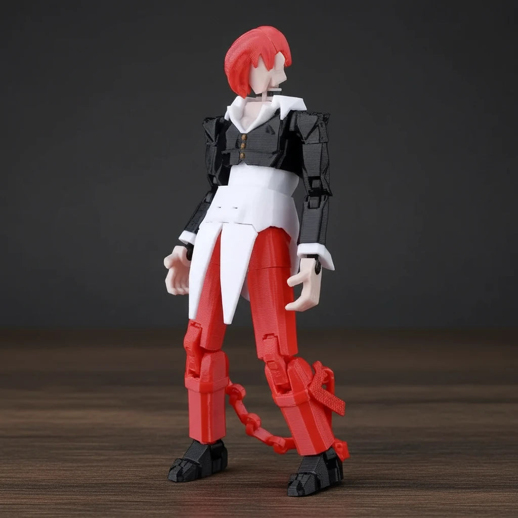 The King of Fighters | Kyo Kusanagi & Iori Yagami | Gaming | 3D Printed Figure Set