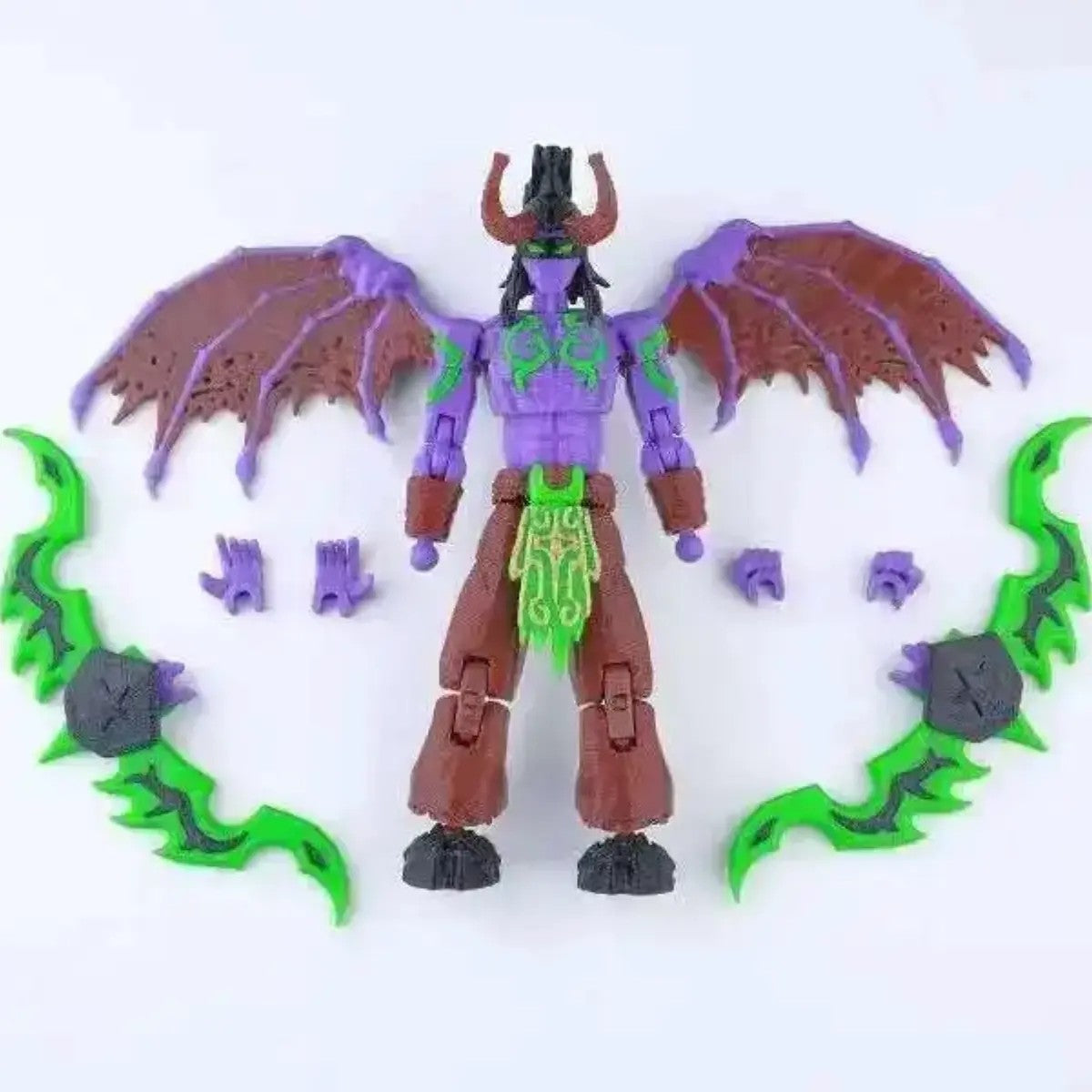 Warcraft | Illidan Stormrage, Green Blademaster & Fireblade Master | Gaming | 3D Printed Figure Set