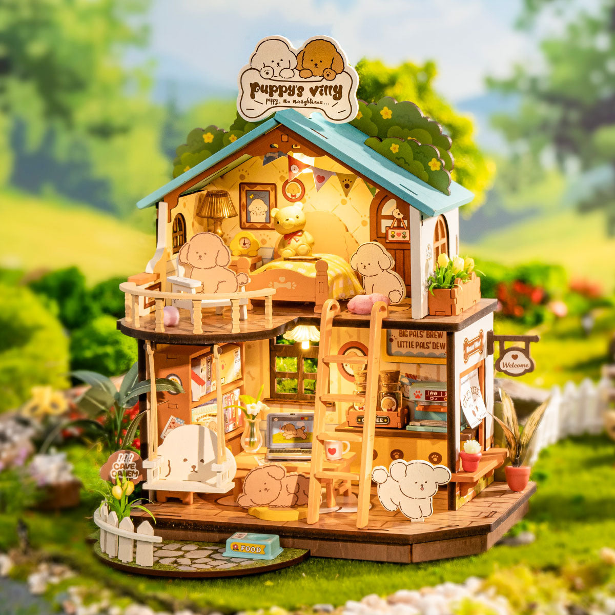 Robotime | Rolife | Miniature House | Puppy's Cozy Villa | Miniature & DIY Model Kits