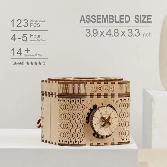 Robotime | ROKR | Treasure Box | Hobby Kits & DIY Collectibles | 3D Assemble Kits