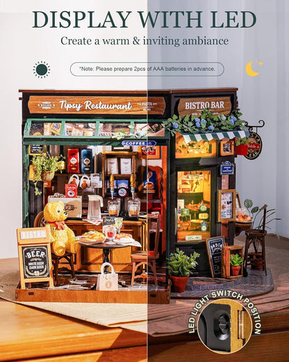 Robotime | Rolife | Tipsy Restaurant | Miniature & DIY Model Kits