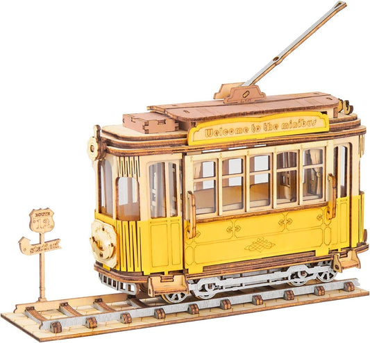 Robotime | Rolife | Tramcar | Hobby Kits & DIY Collectibles | 3D Assemble Kits
