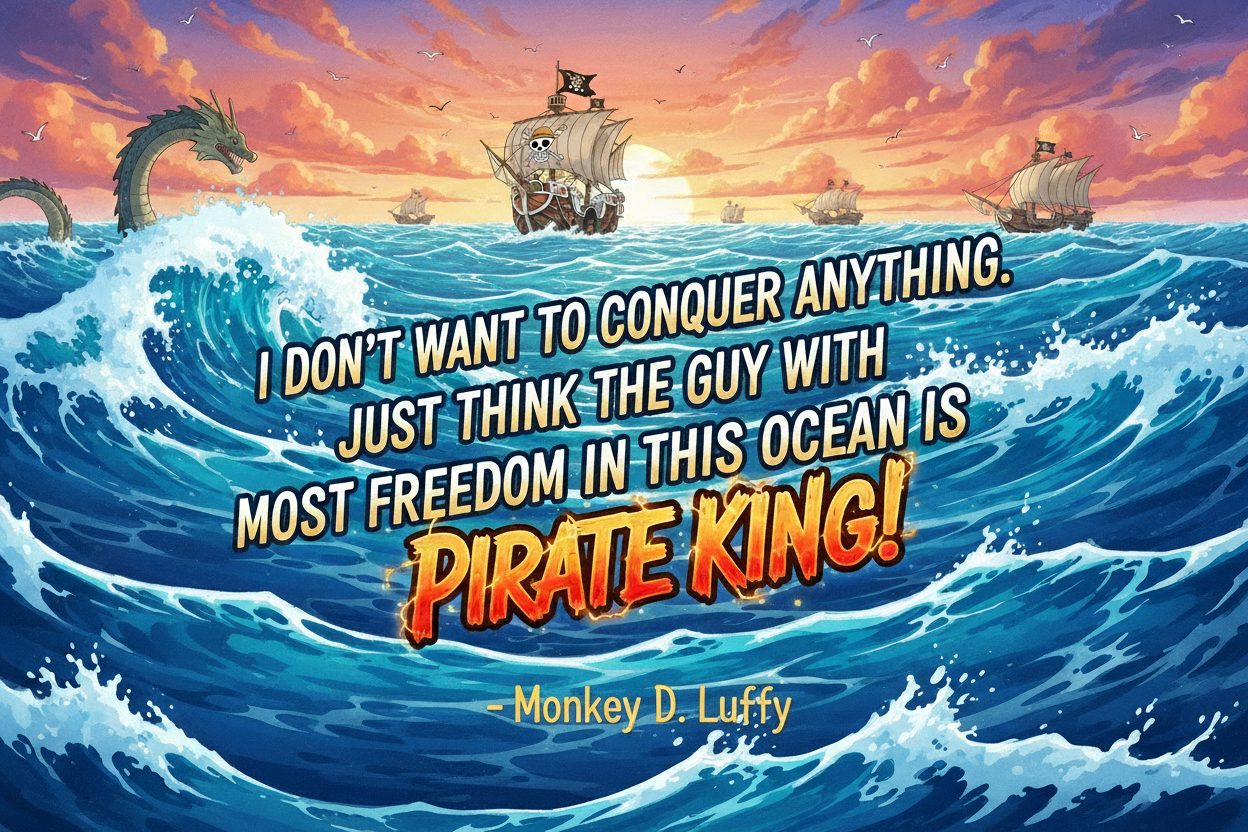 Luffy Quote with Attribution