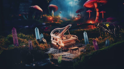 Robotime | ROKR | Magic Amusement Park | Parachute Tower | Hobby Kits & DIY Collectibles | 3D Assemble Kits